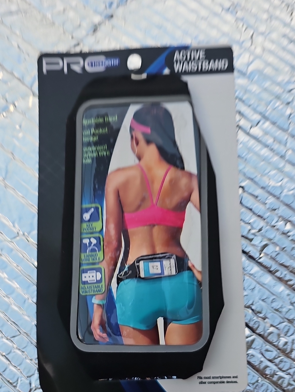 Active Waistband with Pink & Teal Accents